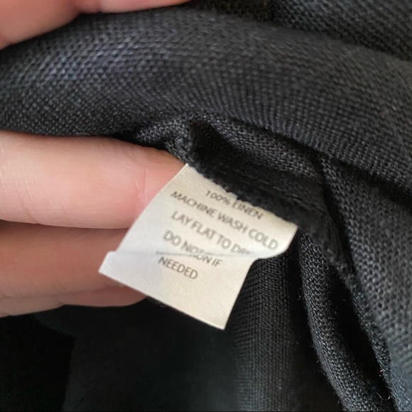 Chapter Goods 100% Linen Column Dress in Black Ink - Picture 8 of 9